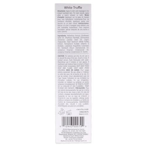 Cuccio C U C C I O Nourishing Dry Body Oil - White Truffle Naturale for Unisex - 3.38 oz Oil