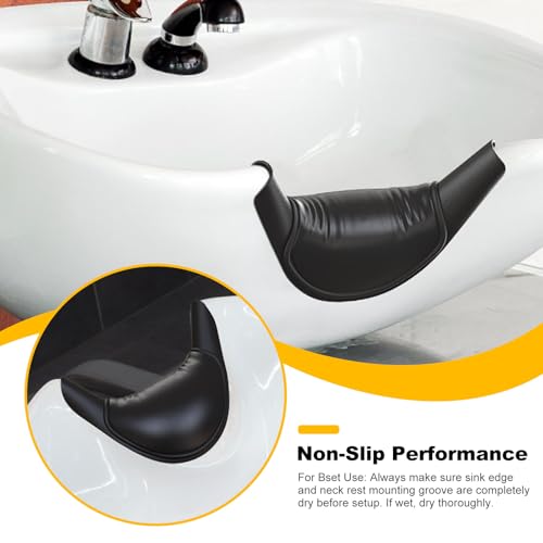 AISEELY Shampoo Bowl Neck Rest for Salon, Salon Shampoo Neck Rest Cushion, Professional Shampoo Bowl Neck Cushion, Silicone Salon Sink Neck Rest for Wash Basin Hair Washing Tray for Sink at Home