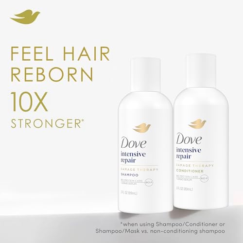 Dove Travel Essentials Shampoo and Conditioner Set ? Dove Nutritive Solutions Intensive Repair for Damaged Hair, 3 Oz Ea