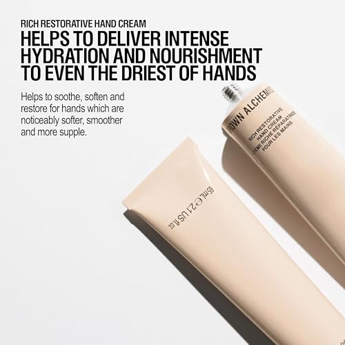 Grown Alchemist Rich Restorative Hand Cream for Dry Skin ? Deep Hydration Hand Lotion for Women & Men with Argan, Rosehip & Sea Buckthorn Oils- Moisturizing, Non-Greasy & Vegan, 65mL