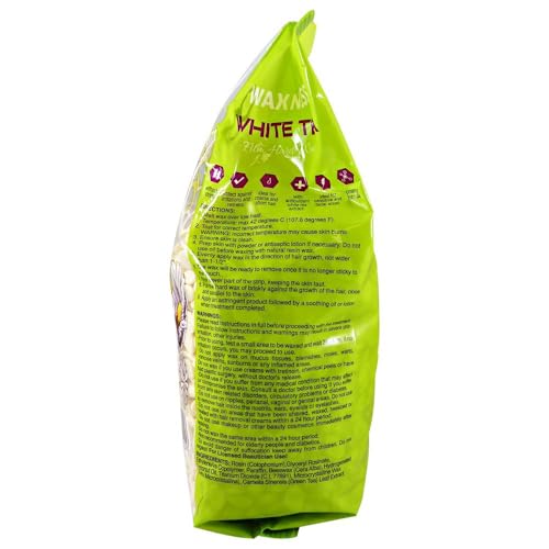 Waxness White Tea Cream Hard Wax 2.2 lb - Pack of 2