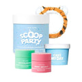 I DEW CARE Tiger Headband Wash-off Masks Set - Scoop Party + Face Wash Headband - Unisex Skincare Mask for Face