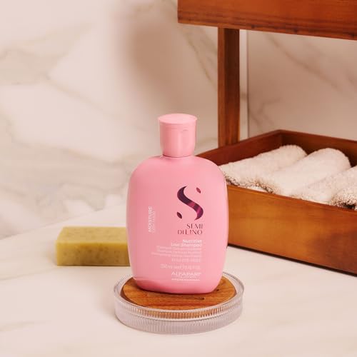 Alfaparf Milano Semi di Lino Moisture Nutritive Sulfate Free Shampoo and Hair Mask Set for Dry Hair - Hydrates, Nourishes, Softens - Safe on Color Treated Hair - Adds Shine and Softness