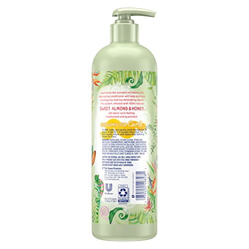 Suave Kids Naturals Curl Conditioner for Curly Hair, Sweet Almond & Honey, Dermatologist Tested and Tear-free, 16.5oz