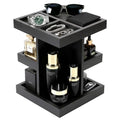 Black Cologne Organizer for Men, Cologne Rack Stand with 360¡Æ Rotate, 3 Tier Wooden Perfume Shelf, Desk Organizer, For Dad Husband Boyfriend Birthday Valentine's Day Gifts