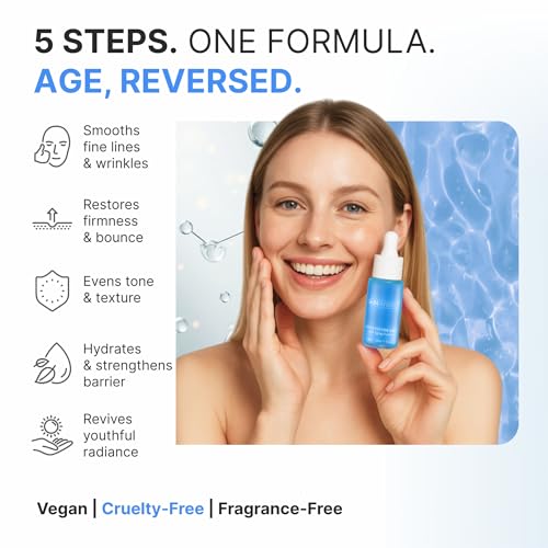 Copper Peptides Serum for Face - Lightweight Anti Aging Serum with GHK-Cu Peptide, Niacinamide & Collagen for Firmer, Plumper, Youthful Skin (30ml / 1 fl oz)