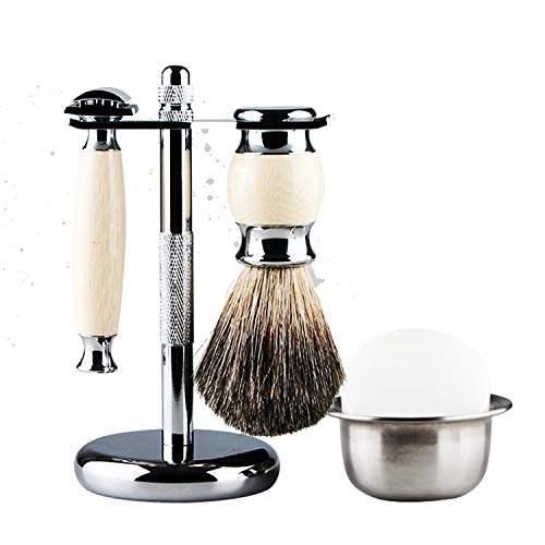 Premium Razor and Shaving Brush Stand Safety Razor Double-Sided Holder