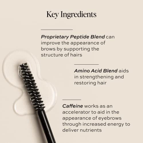 DIME Beauty Eyebrow Enhancing Gel, Clear Eyebrow Gel to Promote Fuller, Thicker, Stronger Brows, 0.20 oz / 6 mL