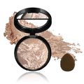 Baked Luminous Setting Powder, Oil Control Correcting Foundation, Waterproof and Long-Lasting Coverage, Natural Smooth Lightweight for All Skin Tones, #5 TAN