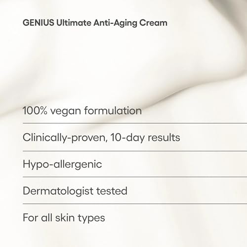 Algenist GENIUS Ultimate Anti-Aging Face Cream - Restoring Collagen Cream to Smooth, Brighten + Help Improve Skin's Radiance - Formulated with Patented Alguronic Acid and Microalgae Oil (1 oz)