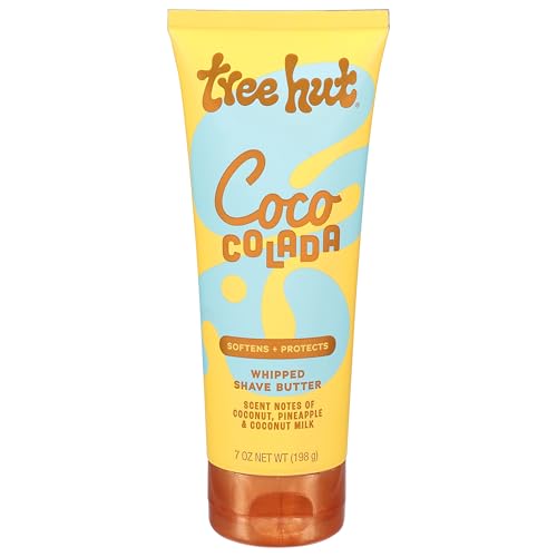 Tree Hut Whipped Shave Butter Coco Colada, Hydrating & Moisturizing Shave Cream with Shea Butter & Aloe, Smooth Glide for Soft Skin, Tropical Scent, 7 Fl Oz