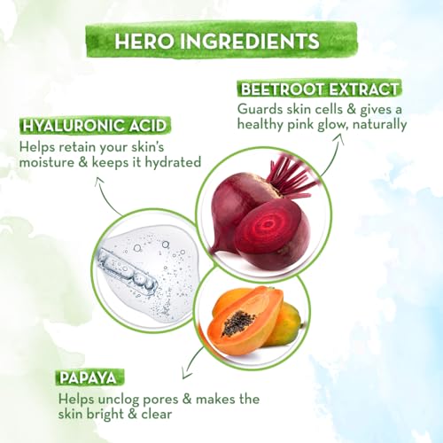 Mamaearth Beetroot Hydraful Essence Face Serum | Helps Give Natural Pink Glow & Long Lasting Hydration with Hyaluronic Acid | Keeps Skin Soft & Supple | 1.69 Fl Oz/50ml