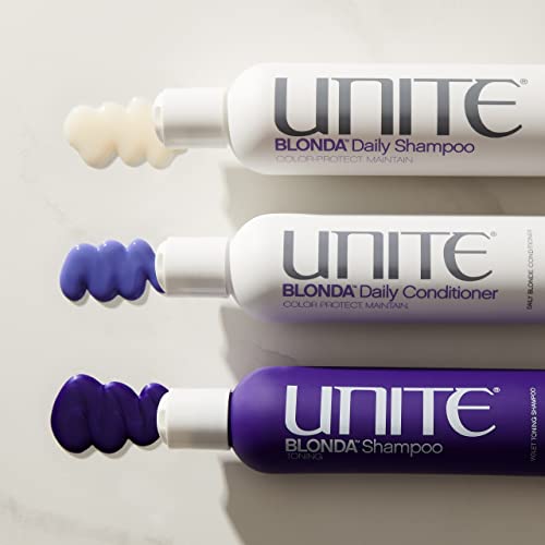 UNITE Hair ? BLONDA Daily Conditioner ? Purple Formula ? Maintains Blonde, Hydrates, Protects, 8oz