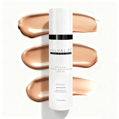 Anti-Aging Tinted Face Moisturizer & Sheer Face Sunscreen SPF 46, Hydrating Skin Care & Sunscreen Moisturizer,1.7OZ/50ML
