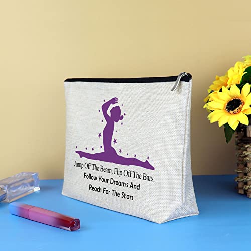 G2TUP Peanut Butter and Jelly Lover Gift Just A Girl Who Loves Peanut Butter and Jelly Makeup Bag Sandwich Lover Cosmetic Bag (Peanut Butter and Jelly White Bag)