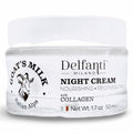 Delfanti-Milano ? GOAT'S MILK with COLLAGEN Nourishing and Regenerating NIGHT CREAM ? Face and Neck Moisturizer ? Made in Italy