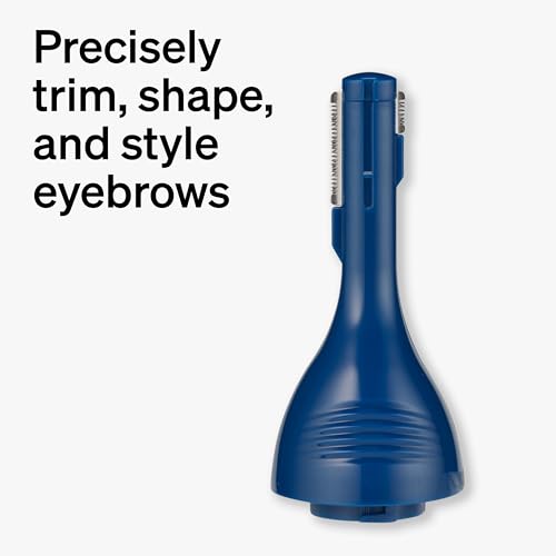 Schick Hair Trimmer, 3-in-1 Trimmer for Nose, Ear & Eyebrows, Painless Hair Removal, Cordless, Quick-Change Attachments, Waterproof, Expert Finish, Unisex Grooming