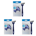 Harry's Men's Disposable Razors, 3-Blade Razors with Lubricating Strip and Pivoting Head, 4 Count (Pack of 3)