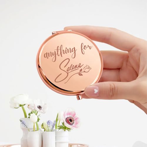 KEYCHIN Como La Flor Pocket Mirror Latin Singer Fans Gift Music Album Compact Makeup Mirror Singer Fans Merchandise (Anything for-RG)