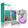 VOYOR Electric Razors for Women 3D Floating Blade Shaver for Women, Electric Shaver for Legs Bikini and Body Facial Hair Remover Women's Shavers Waterproof Women's Grooming ES310 (Purple)