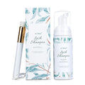 Eyelash Extension Cleanser 60ML Natural Lash Extension Shampoo Unscented Professional Eyelid Foaming Cleanser Paraben & Sulfate Free Non-lrritating with Salon and Home Care