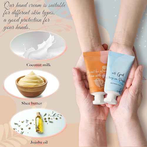 72 Pcs Christian Hand Lotion Bulk Gifts for Women Bible Verse Mini Travel Hand Cream Religious Thanksgiving Christmas Gift for Church Members Prayers Teachers Coworkers Homeless