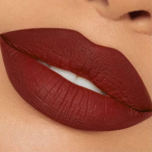 M2U NYC Rosewood Matte Liquid Lipstick ? Long Lasting High Impact Color with Up to 17H Wear ? Matte Lipstick for Women ? No Budge, Lightweight Creamy Vegan Formula Infused with Jojoba Oil - Queens