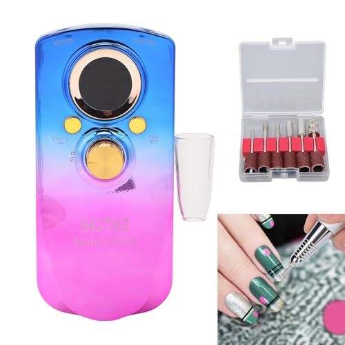 Zetiling Professional Nail Drill, Electric Nail File, Speed Adjustable 0-35000RPM, CW/CCW Rotation, Comfortable Grip, Multifunction for Beauty Salon