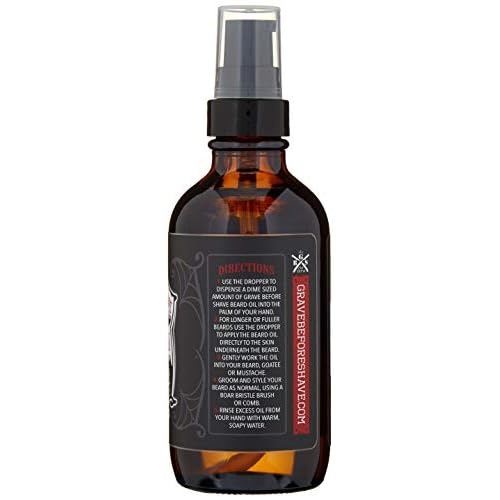 Grave Before Shave¢â Beard Oil (Bay Rum Scent) 4 Oz. Bottle