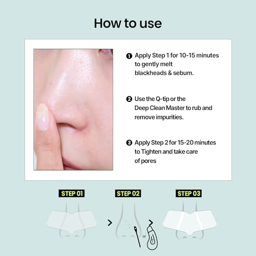 ILSO Natural Mild Clear Nose Patch + Deep Clean Master, Melt Blackheads and Tighten Pores