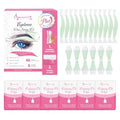 Beauty7 Fit Eyebrow Wax Strips Plus Volum, Pre-cut Facial Hair Removal, Lip Hair Removes, at Home Waxing 48 Strips, 6 Calming Oil Wipes, for All Skin Types Women