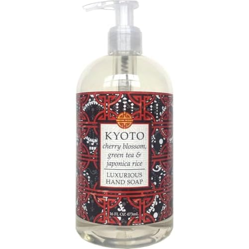 Greenwich Bay Trading Co Scented Liquid Hand Soap from the Destination Collection in Beautiful Packaging - 16 Ounce Bottle (Kyoto)