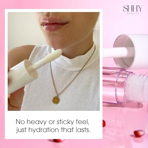 Shyy Beauty SHHH Vitamin E Lip Oil, Hydrating Clear Lip Oil Gloss for Women, Dry, and Damaged Lips Glow with Vitamin E, Non-sticky Nourishing Lip Oil