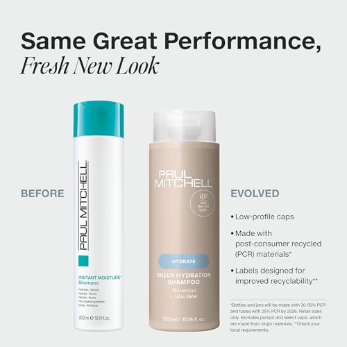 Paul Mitchell Sheer Hydration Shampoo, Moistures + Adds Shine, For Dry Hair