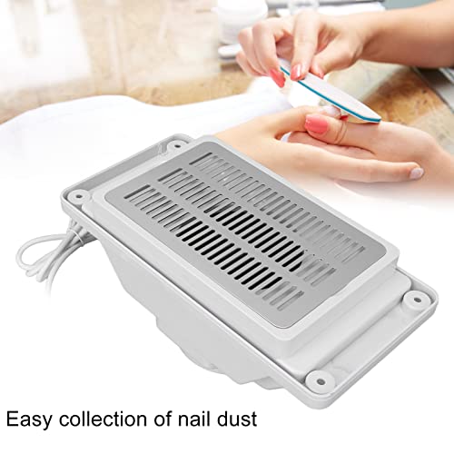 Nail Dust Vacuum Cleaner, Portable Nail Dust Collector One Key Operation 6W Low Noise for Nail Salon(#2)