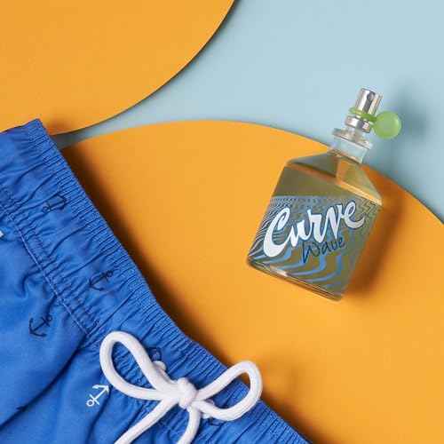 Curve Wave Men's Cologne Fragrance Spray, Casual Day or Night Scent, 4.2 fl oz