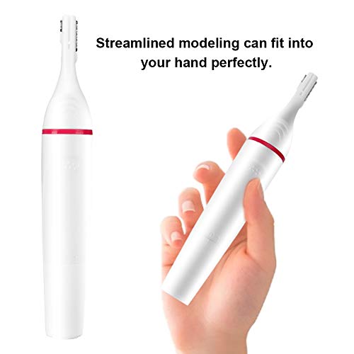 ZJchao 4-in-1 Women Hair Trimmer, Dry&Wet Body Shaver Groomer Nose Eyebrow Bikini Shaver with 4 Replaceable Detachable Cutter Head and Washable