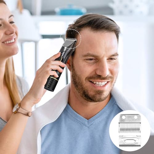 2 Pack Blade Fit for Wahl Clipper Blades Replacement, Professional Precision 2 Holes Adjustable Hair Trimmer Parts Blades Compatible