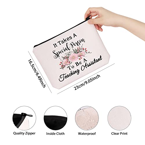 Teacher's Aide Gift It Takes A Special Person To Be A Teaching Assistant Teacher Appreciation Makeup Bag (Special teaching assis)