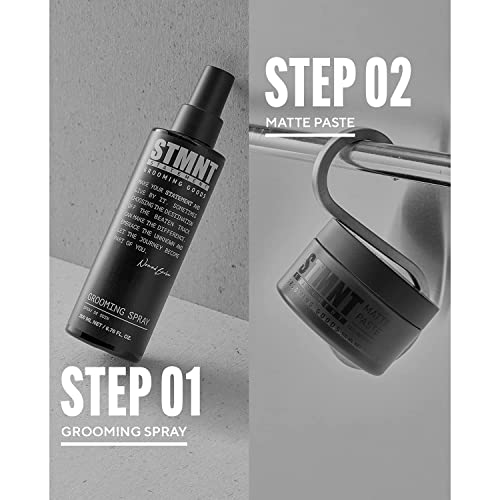 STMNT Grooming Goods Matte-Paste 3.38 oz,All Day Strong Hold & High Volume,Hair Clay-PasteFor Men,Non-Greasy Formula |TexturePaste for-Hair | Ideal for Dry & Damp Hair,Mens HairStyling,(Pack of 2)