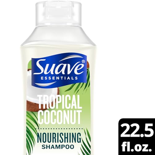 Suave Tropical Coconut Shampoo, Family-Size ? Nourishing Formula for Dry Hair with Coconut Extract & Vitamin E, 22.5 Oz