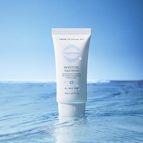 OxygenCeuticals Moisture Aqua Serum ? Deep Hydrating & Moisturizing Serum with Hyaluronic Acid & Jojoba Oil, Non-Irritating Formula suitable for Dry, Oily & Acne-Prone Skin. 1.01 fl.oz (30ml)