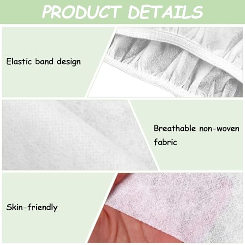 20 Pcs Disposable Spa Wrap Adjustable Non-Woven Bath Wrap Bathrobe Sauna Bath Skirt Sweat Steaming Robes for Women Salon Spa
