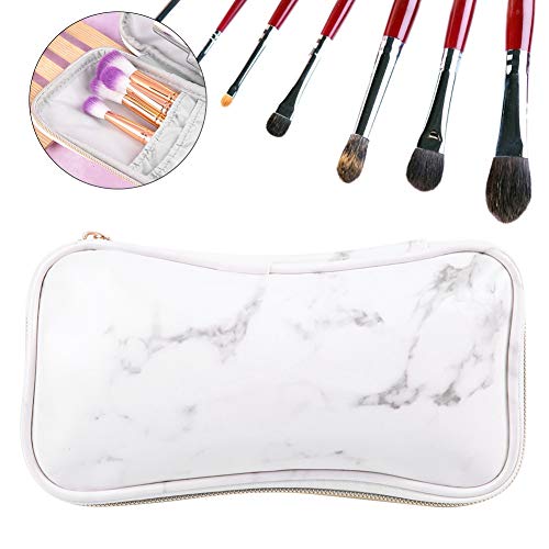 Travel Cosmetic Case,Zipper Makeup Brushes Bag,Marble Makeup Bag Storage Cosmetic Bag,Professional Multi functional Cosmetic Bag Handbag for Travel Home
