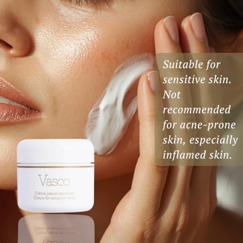 Gernetic VASCO Sensitive Skin Cream, Facial Moisturizer for Sensitive Skin, Helps Reduce the Appearance of Redness, with Chamomile & St. John¡¯s Wort - 50ml/1.7 Fl Oz