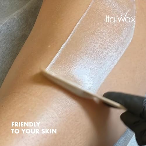 Italwax Top Line Crystal - 750g / 1.65lb - Hard wax beads for hair removal - Unscented - Synthetic formulation ideal for sensitive skins - Recommended for Bikini Area and Armpits
