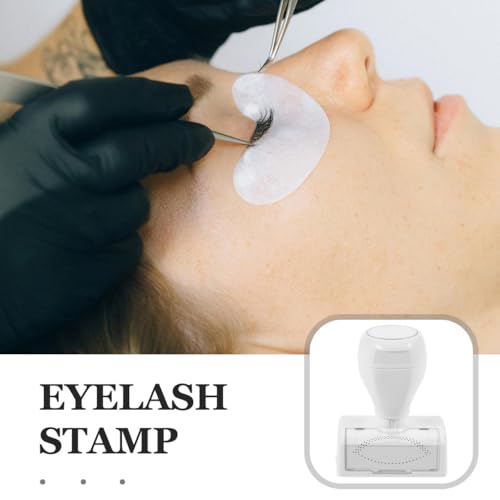 MERRYHAPY Lower Eyelash Stamp: Reusable Makeup Tool for Quick Application Eyelash Stamp with Ink for Natural Looking Bottom Lashes Essential Lash Extension Tool for Beginners