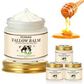 Beef Tallow & Honey Balm, Beef Tallow for Skin, 3 Packs All-Natural Moisturizer Hydrates and Nourishes the Skin, Grass-Fed Beef Tallow & Raw Wild Honey Blend, Body & Face Moisturizer (6 Oz)