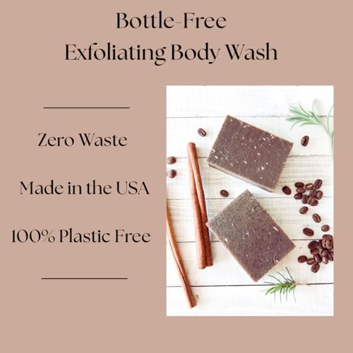 Aspen Kay Naturals Coffee & Oatmeal Exfoliating Soap, Natural and Organic Coffee Scrub. With Organic Shea Butter & Pure Essential Oils. A Wonderful Oatmeal Soap, For Men & Women. (2 pack)
