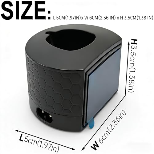 Wall Mount Charger Dock/Shaver Holder Compatible with Philips OneBlade (Cable Not Included)